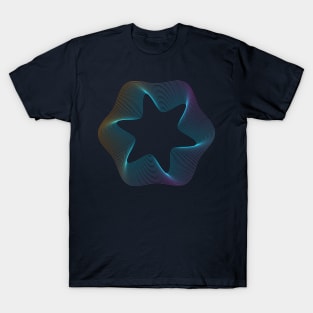 guilloche star T-Shirt